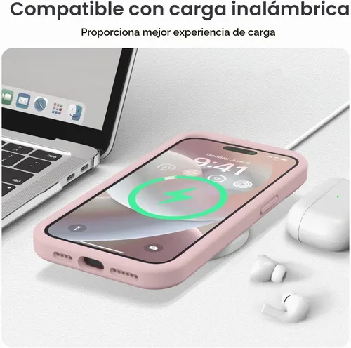 Vista 7 de Vooii Funda compatible con iPhone 15 Pro, silicona líquida Defender mejorada, [protección mejorada de la cámara]