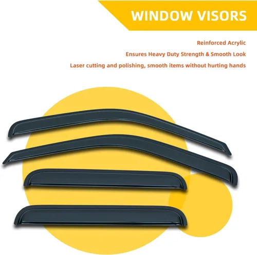 Vista 44 de Protectores de lluvia compatibles con Chevy/GMC C/K Extended Cab 1988