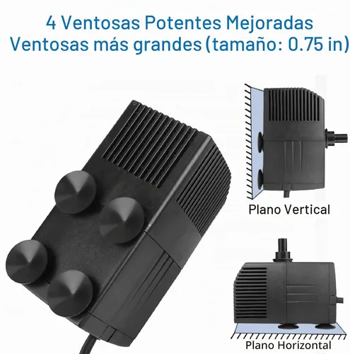 Vista 8 de BARST Bomba sumergible 200GPH con filtro, bombas de fuente ultra silenciosas