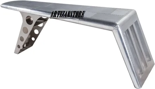 Vista 4 de ARTIZANSTORE Escritorio de aluminio aviador decoración para el hogar y la oficina