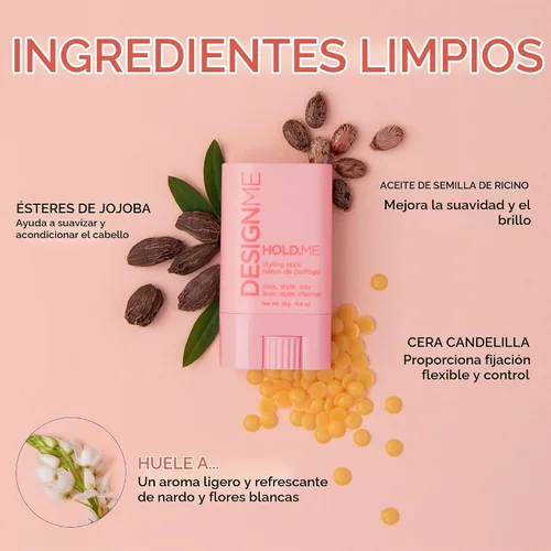 Vista 8 de Design.Me Palo de peinado Barra de cera vegana para el cabello para mujer