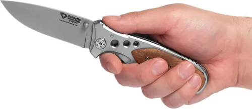 Vista 6 de Palmetto Wood Shop Regalos para él, cuchillo de bolsillo personalizado grabado con láser, regalos para marido, papás, día del padre, San Valentín