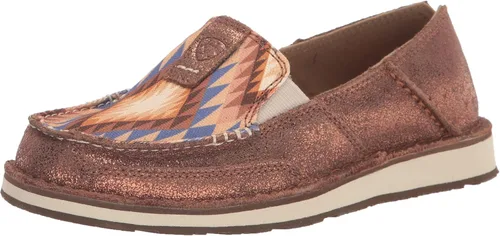Vista 4 de ARIAT R.e.a.l. - Jeans elásticos de tiro medio para mujer Álamo Marrón/Gris Piedra