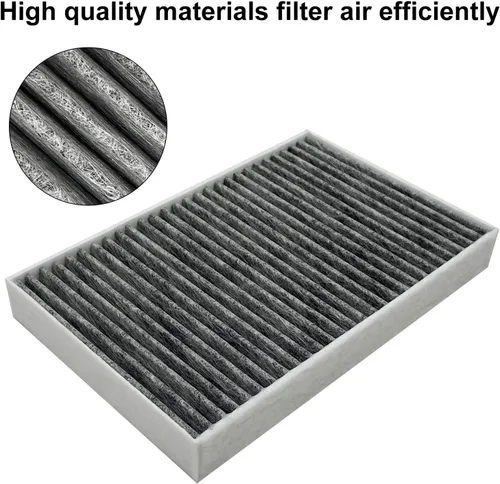 Vista 3 de Filtro de aire de cabina para Tesla Model S con carbón activado para modelos S 1035125-00-A 2012-2015 (carbón activado 2012-2015)