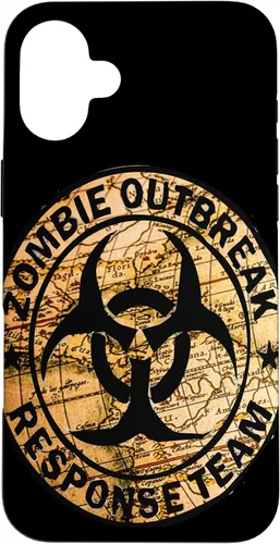 Vista 22 de iPhone 16 Funny Halloween Apocalypse Outbreak Zombie Response Team Case