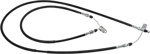 Vista 5 de 2 cables de freno trasero izquierdo/derecho 54005‑1201/54005‑1202, repuesto de cable de freno trasero de metal para Mule Gasolina Diesel 2x4 4x4