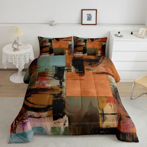 Vista 24 de Feelyou Lindo juego de edredón decorativo de hongos para niños, edredón de hongos de dibujos animados para niños y adolescentes, juego de ropa