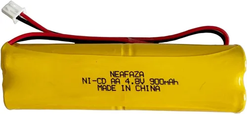 Vista 5 de D-AA650Bx4 Ni-CD 4.8V 900mAh Señal de salida Batería de iluminación de emergencia compatible con Unitech Dual-Lite 0120859 Ni-CD AA 650mAh E1021R