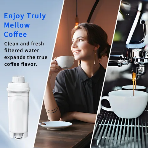 Vista 7 de Paquete de 2 filtros de repuesto compatibles con el filtro DeLonghi® DLSC002, cartuchos de filtro de agua ablandador de carbón activado, compatible
