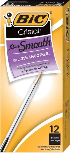 Vista 7 de BIC Cristal Xtra, Bolígrafo suave, Negro 12