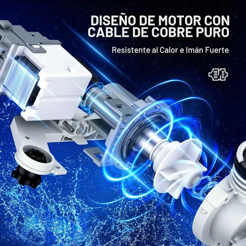 Vista 4 de CrestWave DC97-19289F, PX3516-01 Conjunto de bomba de drenaje de lavadora