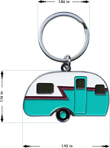 Vista 2 de COLIBROX Llavero RV Paquete de 2 llaveros para cámper Accesorios divertidos para acampar Regalo para propietarios de casas rodantes Regalos