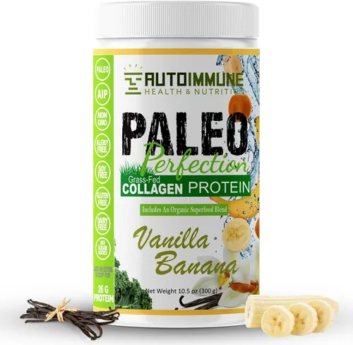 Vista 14 de Autoimmune - Polvo de proteína de colágeno sin estevia, sin OMG, colágeno en polvo para mujeres con fibra de manzana, brócoli y zanahoria, paleo