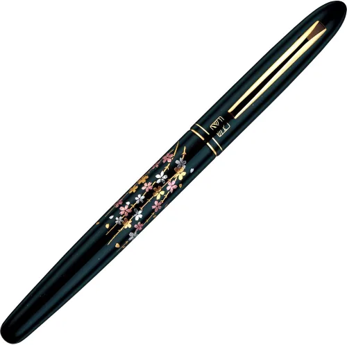Vista 5 de Kuretake ER187-910 - Bolígrafo de carta, bolígrafo de bambú Kuri, Maki-e Monogatari, canción de Sakura, grasa