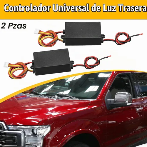 Vista 2 de X AUTOHAUX 2 piezas módulo de flash LED universal controlador de luz trasera de coche luz LED de cola 3 pasos secuencial dinámico perseguir módulo
