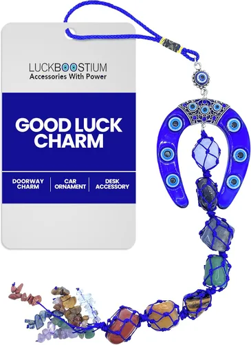 Vista 8 de LUCKBOOSTIUM Llavero de elefante y 7 chakras colgantes con borlas y piedras preciosas contra el mal de ojo – Llavero contra el mal de ojo