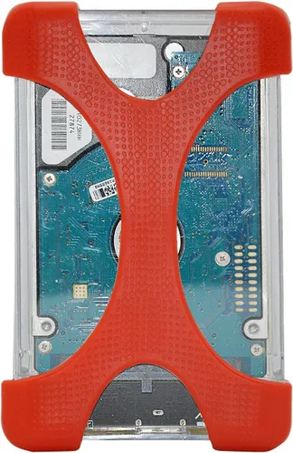 Vista 6 de 4 piezas de funda protectora de silicona para disco duro de 2.5 pulgadas, a prueba de golpes y caídas para proteger la seguridad de tu dispositivo