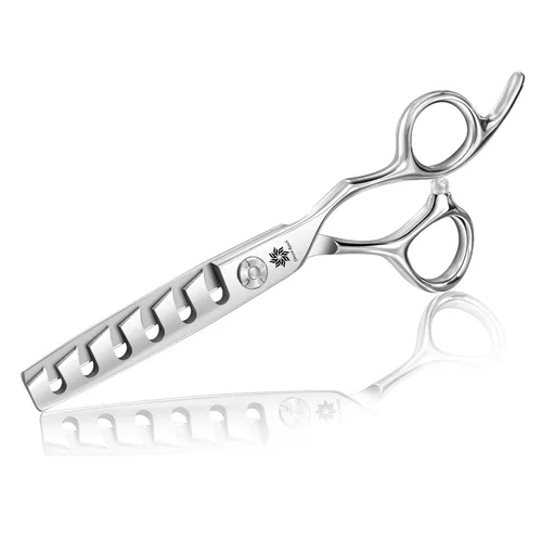 Vista 8 de Dream Reach Tijeras de corte de pelo, tijeras profesionales de peluquería, 6.0 pulgadas, tijeras regulares para peluquería, borde de afeitar, corte