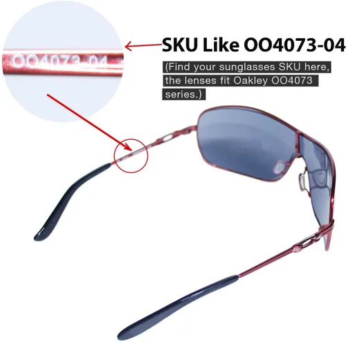 Vista 4 de Walleva Lentes de repuesto para gafas de sol Oakley Distress (serie OO4073), múltiples opciones disponibles