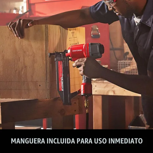 Vista 6 de CRAFTSMAN Kit combinado de clavadora Brad y compresor de aire con manguera (CMEC1KIT18)