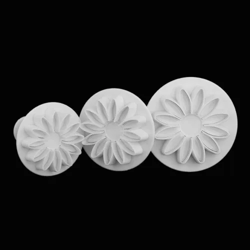 Vista 3 de 33 piezas Fondant Cake Cookie Plunger Cutter Sugarcraft Flor Hoja Mariposa Forma de Corazón Decoración Molde DIY Herramientas Molde de decoración