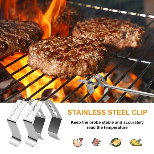 Vista 2 de Paquete de 2 piezas de repuesto para sondas de carne de Camp Chef, sensor de temperatura de parrilla de ahumador, accesorios para parrillas