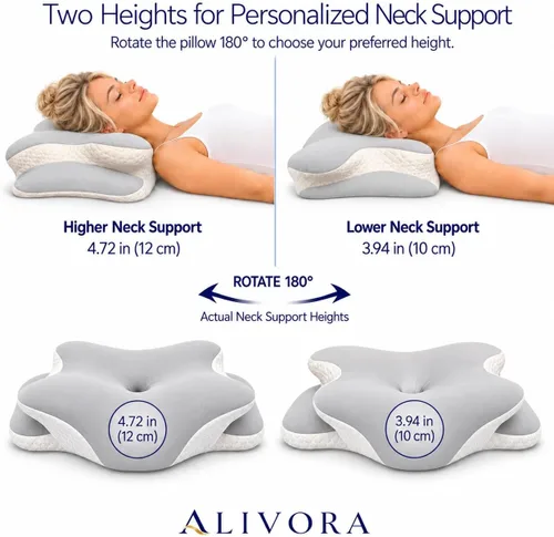 Vista 6 de Almohada cervical de espuma viscoelástica para dormir