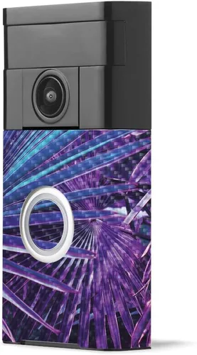 Vista 20 de MightySkins - Piel de fibra de carbono para timbre de video con anillo – Madera abstracta Acabado de fibra de carbono texturizado protector