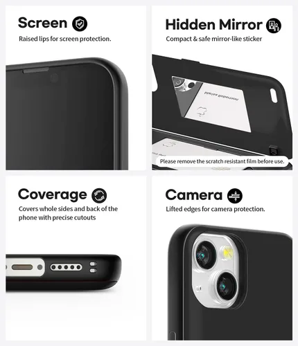 Vista 6 de GOOSPERY Parachoques magnético para puerta compatible con iPhone 13, tarjetero tipo cartera, cierre automático, protección de doble capa resistente