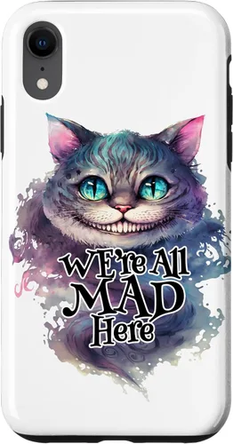 Vista 25 de Cheshire cat We're All MAD Here Alicia in Wonderland - Carcasa para iPhone 17