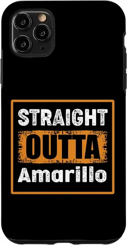 Vista 13 de Straight Outta Amarillo Texas USA Retro Distressed Vintage Case for iPhone 17