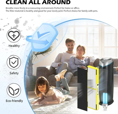 Vista 5 de Paquete de 3 filtros FLT4825 B de repuesto y LB4000 compatibles con filtro G-Guardian B purificador AC4825 AC4825E AC4300 AC4800 AC4900 AC4850, 3