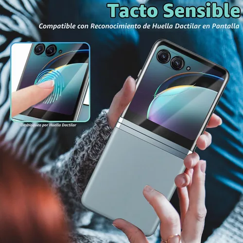 Vista 5 de Orzero Paquete de 3 protectores de pantalla frontal compatibles con Motorola Razr+/Razr Plus 2023, Protector De Pantalla TPU suave (no vidrio)