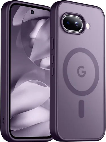 Vista 46 de SPIDERCASE Funda magnética para Google Pixel 9A, protección contra caídas de grado militar, delgada, translúcida, mate, a prueba de golpes