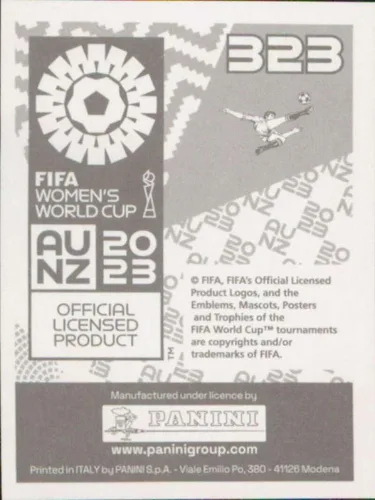 Vista 2 de Panini FIFA - Calcomanías para la Copa Mundial Femenina 2023 #323 Sophia Smith USA Mini Sticker Soccer Futbol