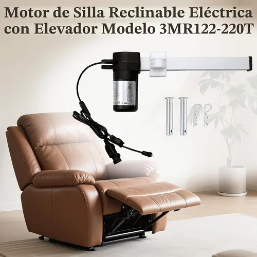 Vista 4 de Motor de actuador lineal Emomo 3MTR 3MR122-220T reclinable eléctrico