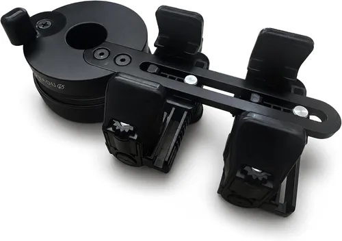 Vista 7 de El adaptador universal para digiscoping de doble agarre conecta todos los teléfonos inteligentes a prismáticos, telescopios de visión, telescopios