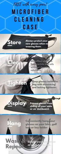 Vista 6 de proSPORT 2 pares de lentes de sol de lectura tintados, sin montura para hombres y mujeres