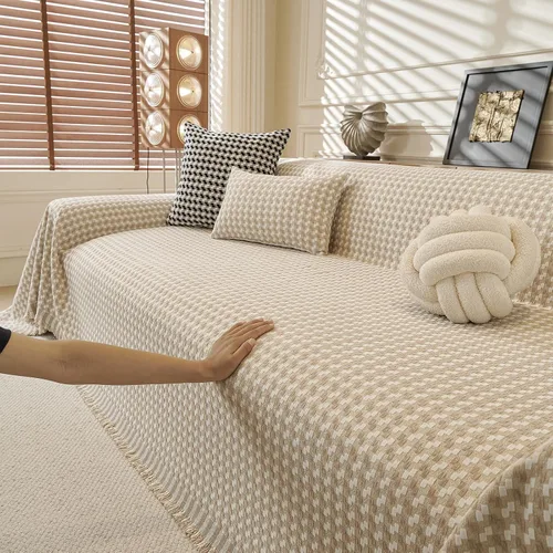 Vista 38 de ROOMLIFE Manta de sofá estilo azteca boho para sillones de 2/3 cojines, fundas de sofá lavables y antideslizantes aptas para mascotas, protector