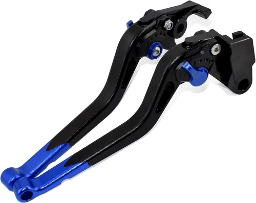 Vista 10 de ESPEEDMTC para Kawasaki Ninja H2 H2R 2015-2020 Aleación de aluminio modificada CNC Accesorios de palanca de embrague de freno de tamaño largo (rojo)