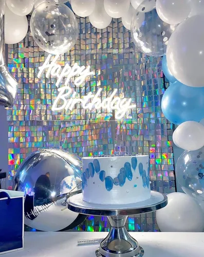Vista 3 de 24 paneles de lentejuelas para pared brillante - Nuevo diseño entrelazado Pared brillante, telón de fondo de fiesta, eventos y carteles
