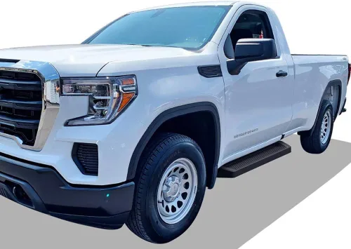 Vista 6 de APS Estribos negros compatibles con Chevy Silverado GMC Sierra 1500 2019-2025 Regular Cab y Silverado 1500 LTD Sierra 1500 LD 2022 y 2500 3500