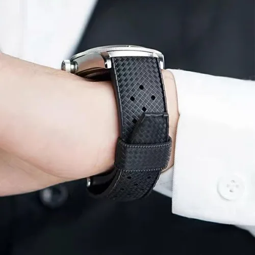 Vista 6 de Tropical Style Rubber Watch Bands-Quick Release 9 Colors & 2 Size -20mm 22mm Universal Replacement Watch Straps for Men Women