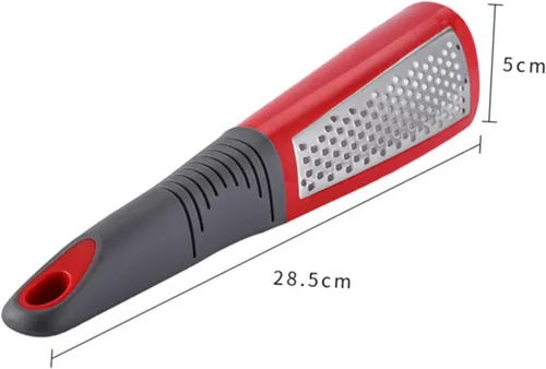 Vista 6 de Cortadora de queso de ajo de acero inoxidable aleatorio, acero inoxidable eficiente para cepillar vegetales, herramienta de cocina compacta fácil