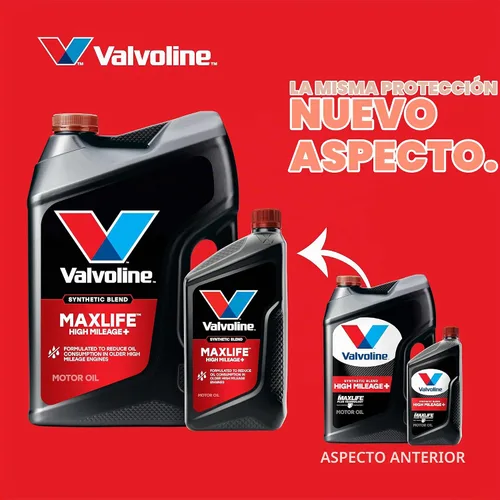 Vista 3 de Valvoline - Aceite de alto millaje 150 K con MaxLife Plus Technology, SAE 5W-20, 1 cuarto de galón