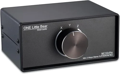 Vista 9 de Nobsound Interruptor de audio XLR 3 en 1 salida; convertidor de audio equilibrado; selector de audio pasivo estéreo de 3 vías