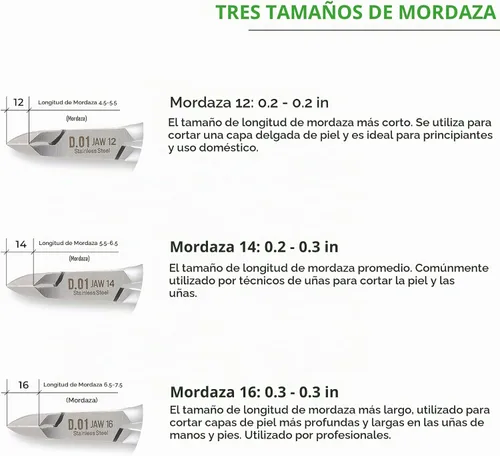 Vista 4 de NGHIA Pinza de cutícula premium D-05V Jaw 14 (acero inoxidable) - Herramientas profesionales para uñas