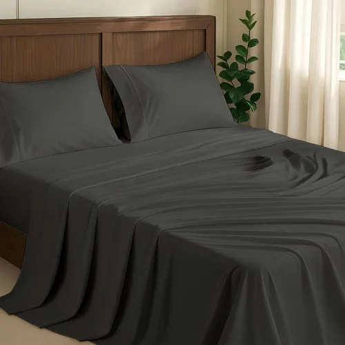 Vista 45 de NON Sticky cotton Juego de sábanas cortas de algodón egipcio de alta calidad para caravana, 4 piezas, bolsillo profundo de 12 pulgadas, suave, fácil