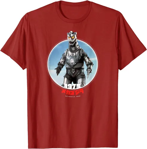 Vista 19 de Godzilla Mechagodzilla 1975 Icons of Toho T-Shirt Asphalt Grey