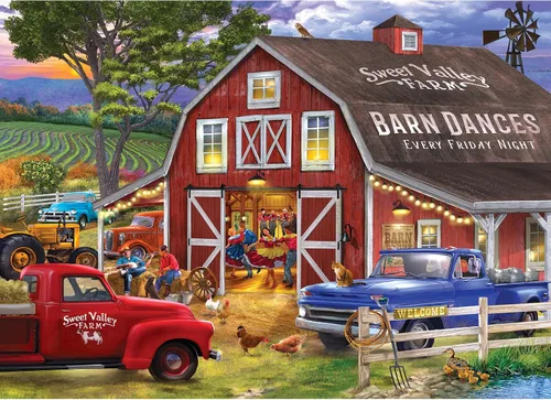 Vista 2 de RoseArt - Chris Bigelow - The Barn Dance - Rompecabezas de 1000 piezas para adultos